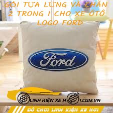 GỐI TỰA LƯNG VÀ CHĂN 2 TRONG 1 CHO XE ÔTÔ LOGO FORD