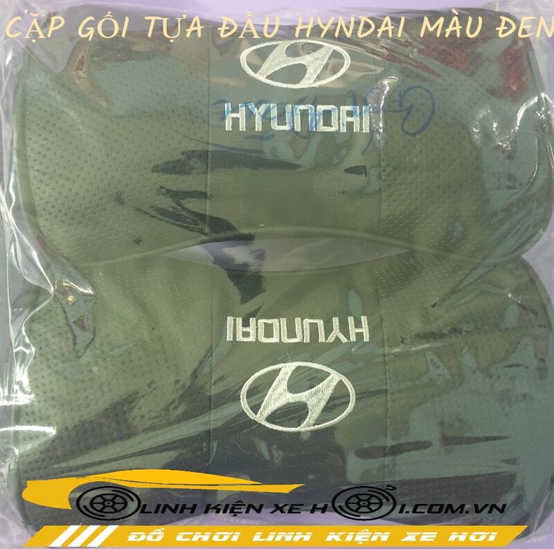 CẶP GỐI TỰA ĐẦU HYUNDAI MÀU ĐEN
