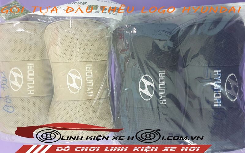 GỐI TỰA ĐẦU THÊU LOGO HYUNDAI