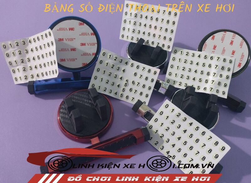 BẢNG SỐ ĐIỆN THOẠI TRÊN XE HƠI