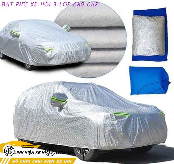 BẠT PHỦ XE HƠI 3 LỚP CAO CẤP