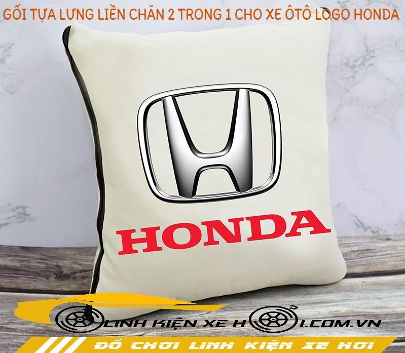 GỐI TỰA LƯNG LIỀN CHĂN 2 TRONG 1 CHO XE ÔTÔ LOGO HONDA