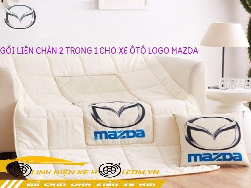 GỐI LIỀN CHĂN 2 TRONG 1 CHO XE ÔTÔ LOGO MAZDA