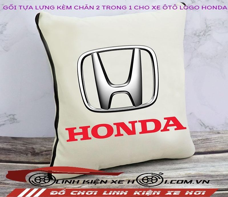 GỐI TỰA LƯNG KÈM CHĂN 2 TRONG 1 CHO XE ÔTÔ LOGO HONDA