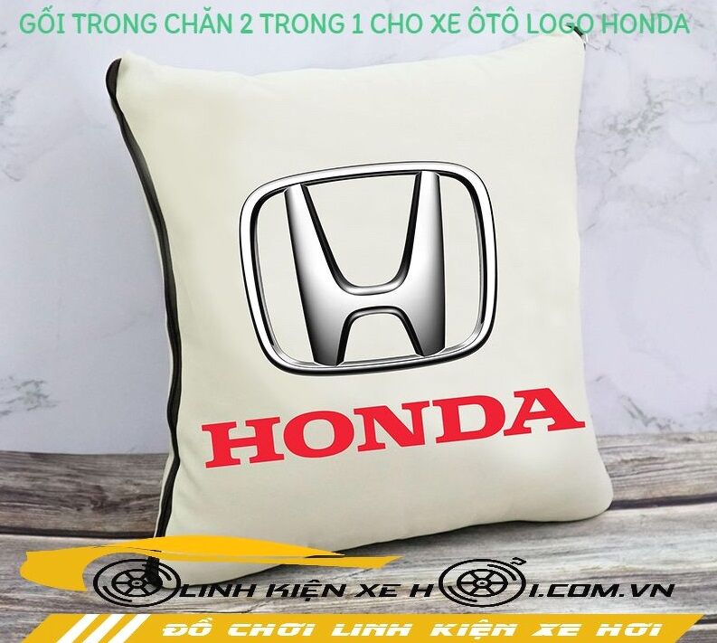GỐI TRONG CHĂN 2 TRONG 1 CHO XE ÔTÔ LOGO HONDA