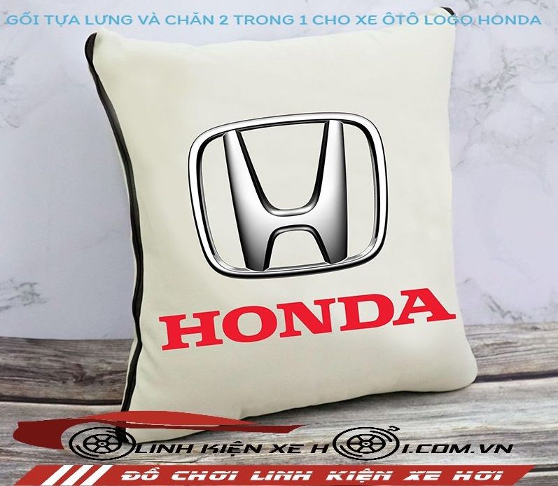 GỐI TỰA LƯNG VÀ CHĂN 2 TRONG 1 CHO XE ÔTÔ LOGO HONDA