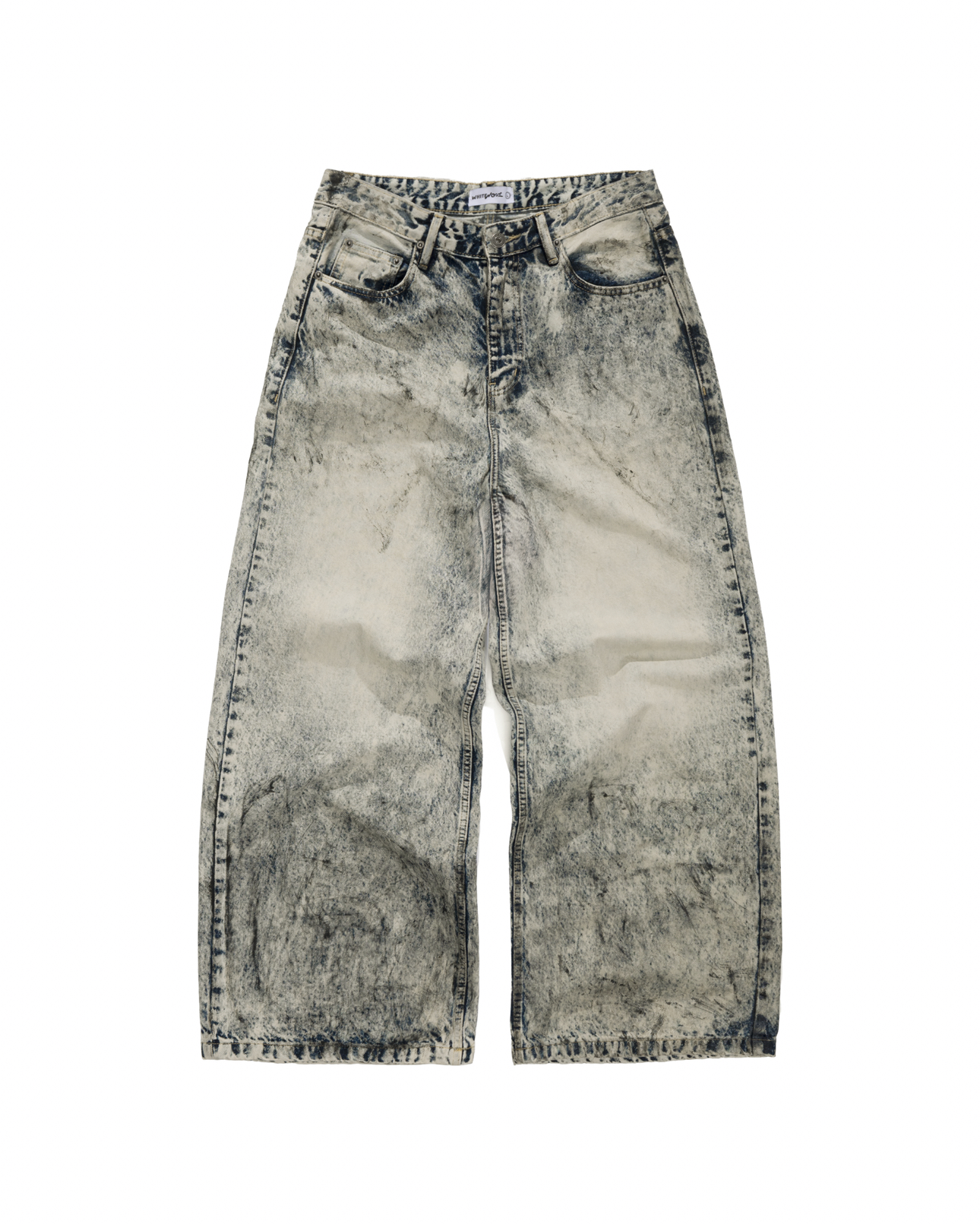 Quần Jeans Ống Rộng WHITENOSE MANUAL WASH BAGGY JEANS chất liệu jeans 13.5 OZ