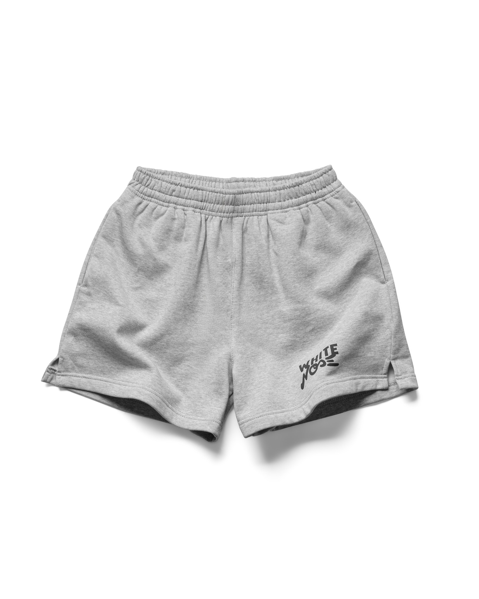 Quần Shorts Nỉ WHITENOSE Signature Logo 450GSM Cotton Dày Form Rộng Unisex Basic- XÁM