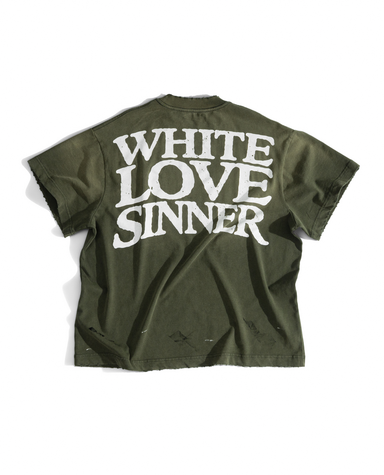 WHITELOVESINNER BOXY TEE/ MATCHA WASH
