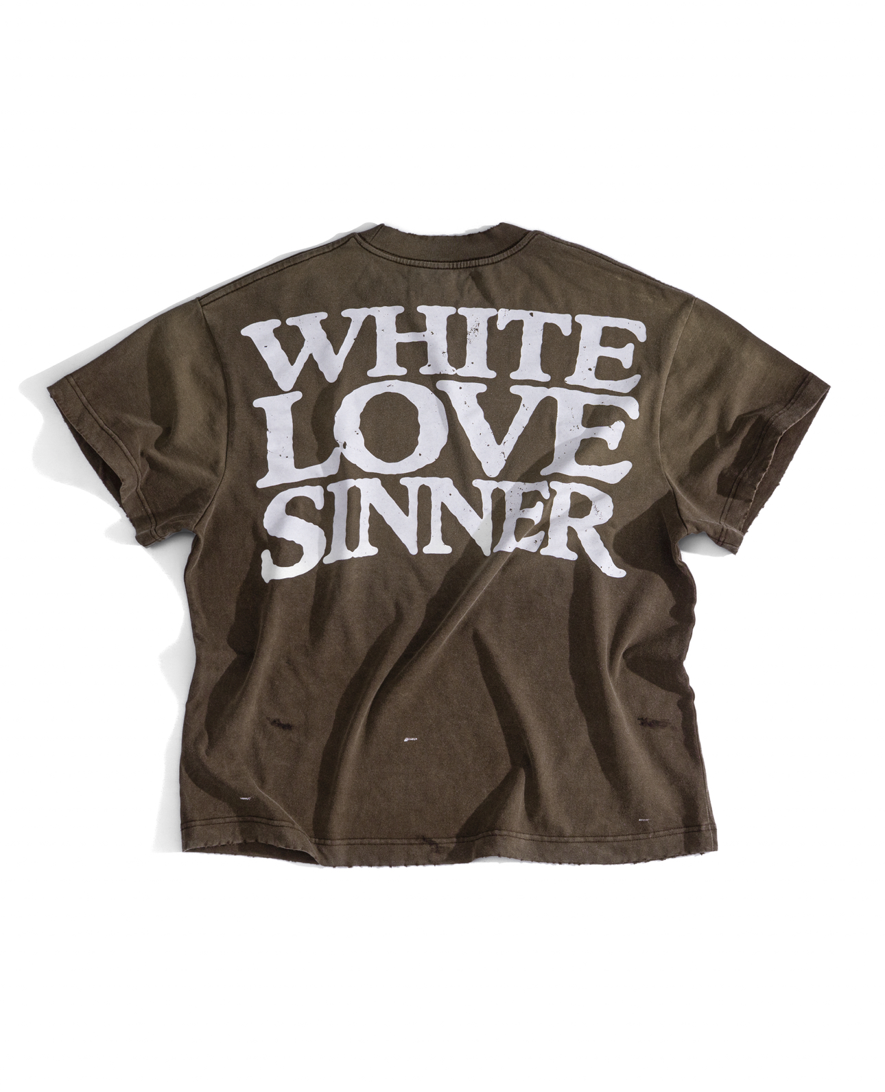 WHITELOVESINNER BOXY TEE/ MOCHA WASH