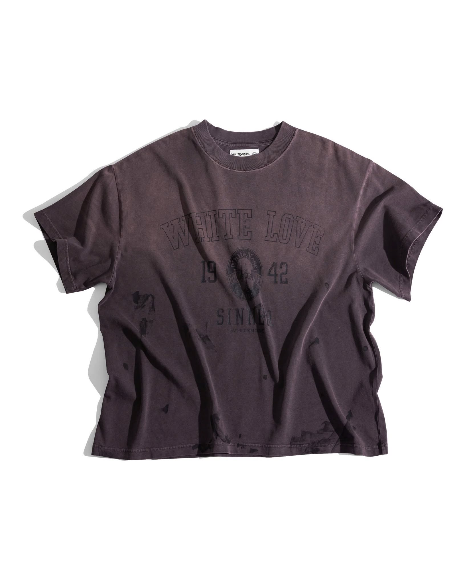 WHITELOVESINNER BOXY TEE V2/ DUSTY PLUM