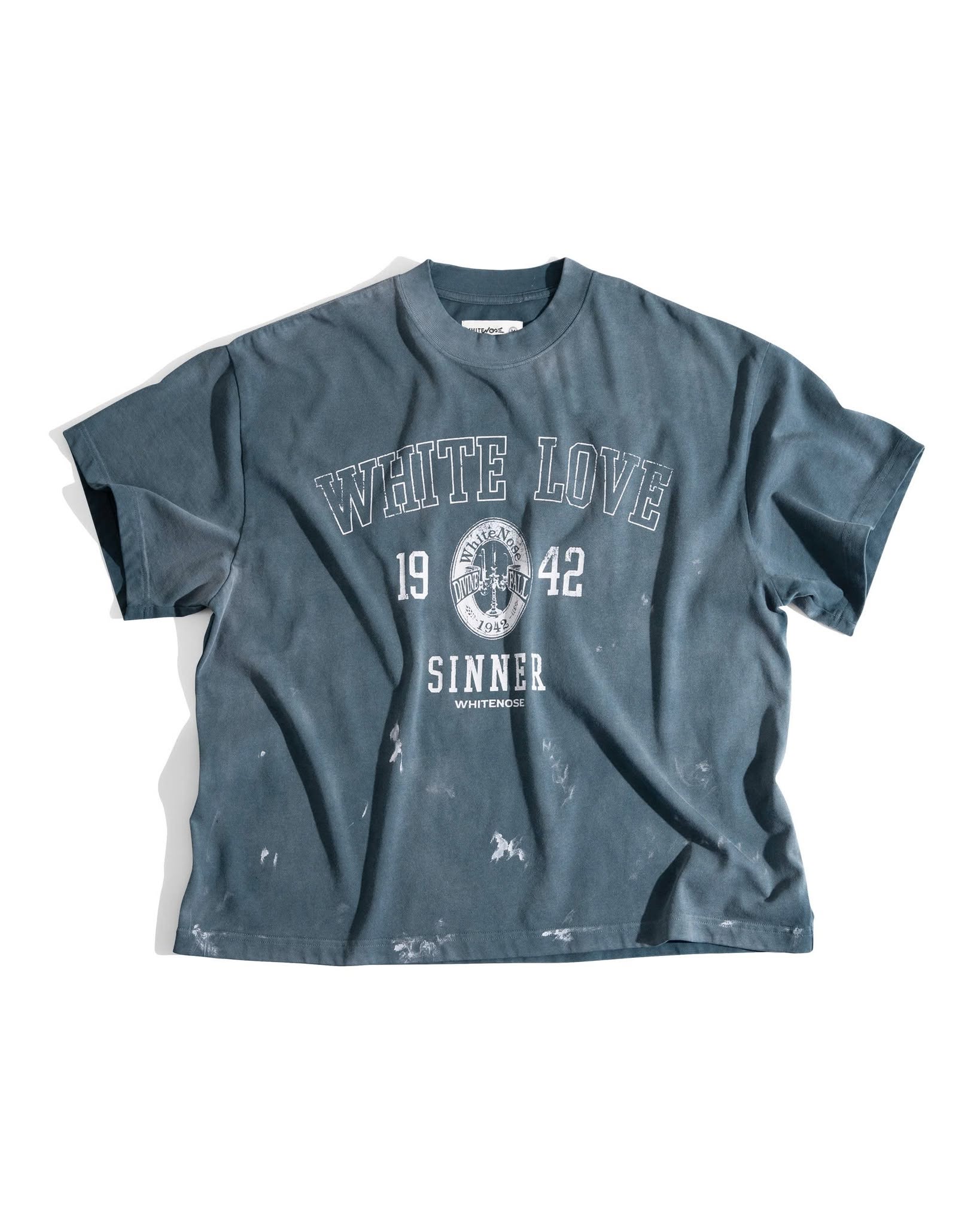 WHITELOVESINNER BOXY TEE V2/ SLATE BLUE