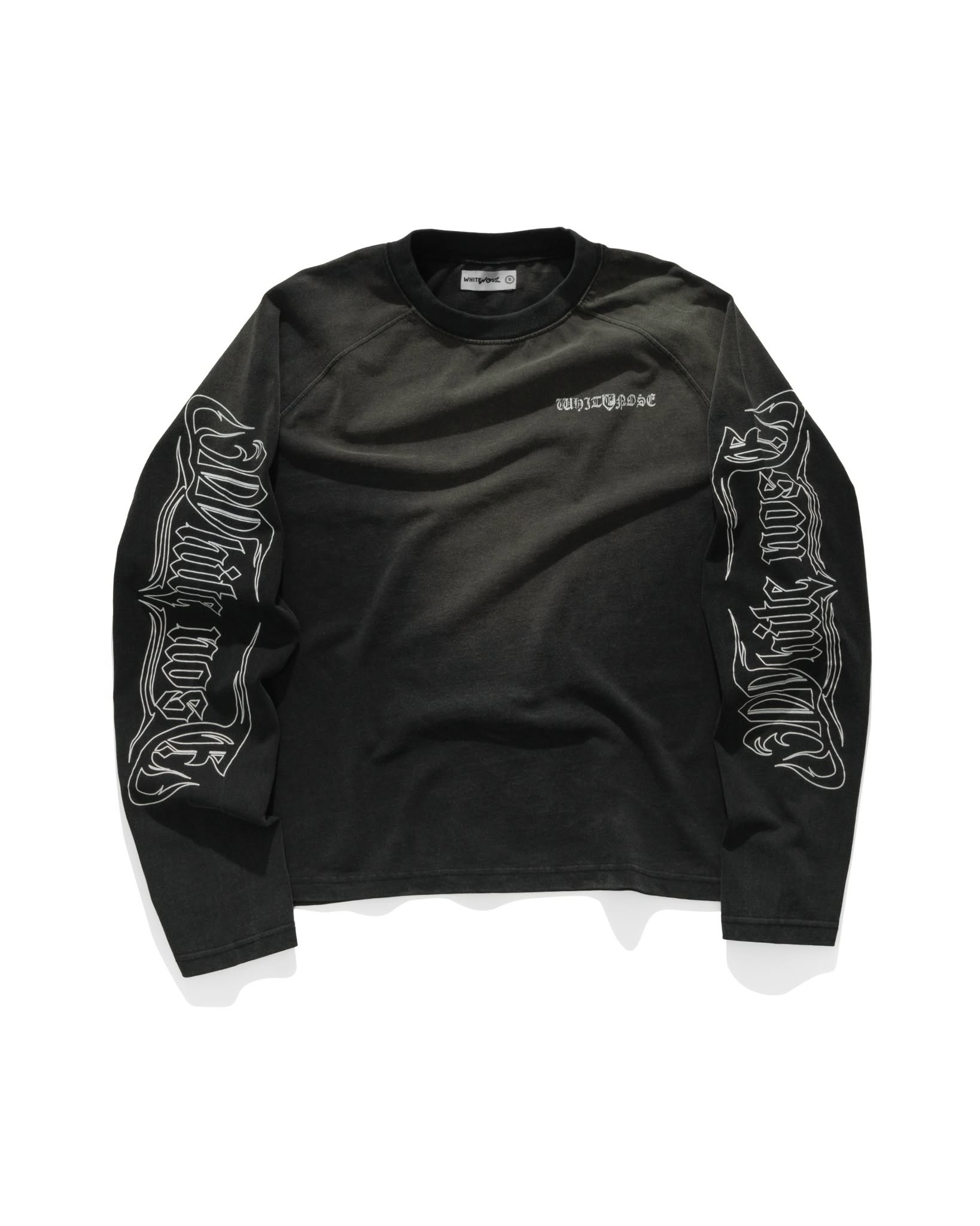 WHITENOSE SCAR RAGLAN LONG SLEEVE/ FADED BLACK