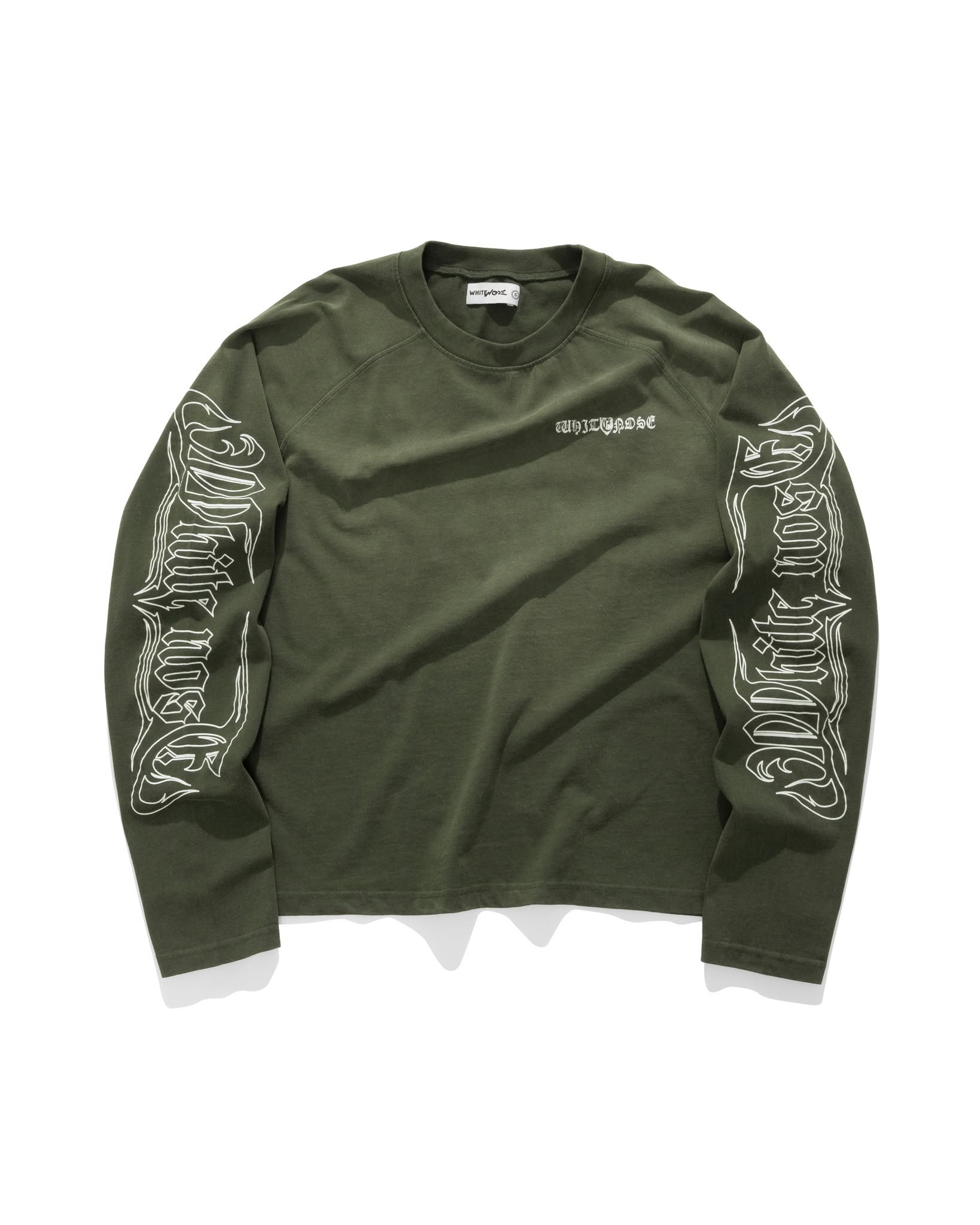 WHITENOSE SCAR RAGLAN LONG SLEEVE/ MATCHA