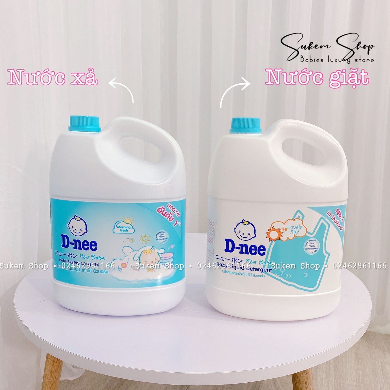 Nước giặt Dnee 3000ml - Xanh