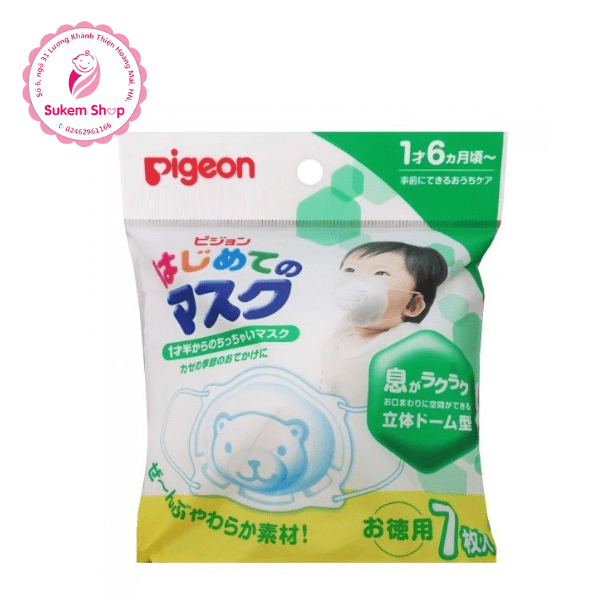Set 7c khẩu trang Pigeon (MÃ MỚI) 2021