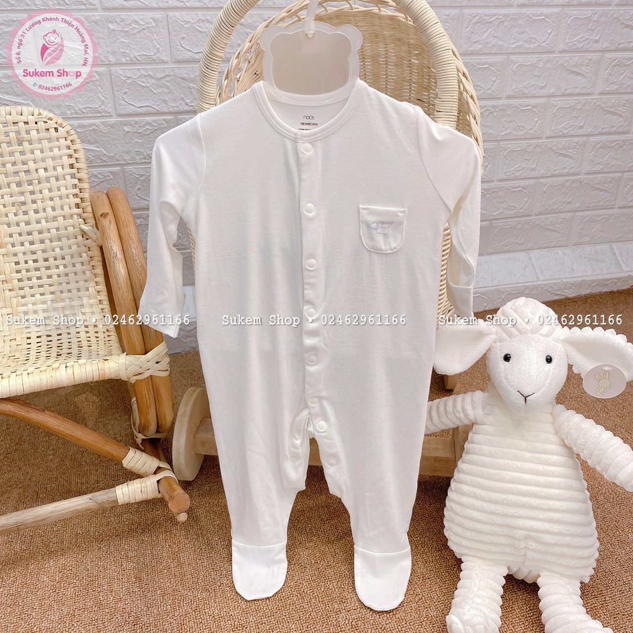 Bộ body có tất newborn Nous 2021