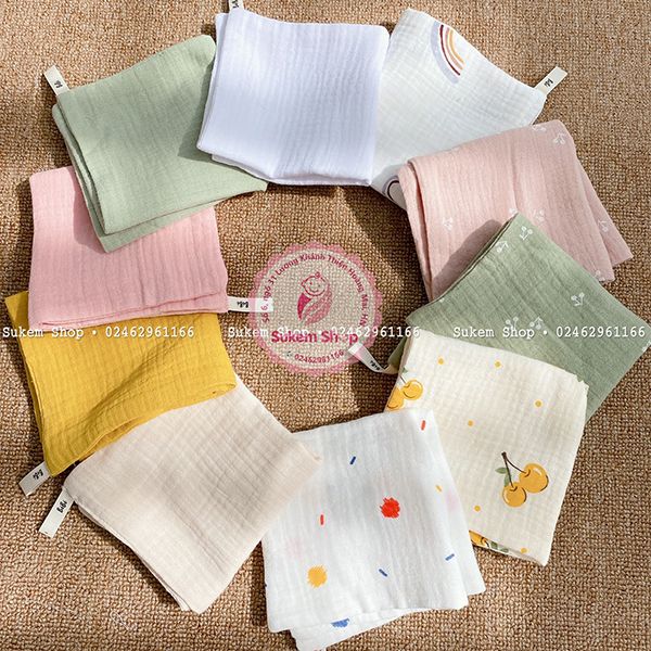 Set 3 khăn sữa xô BéBé