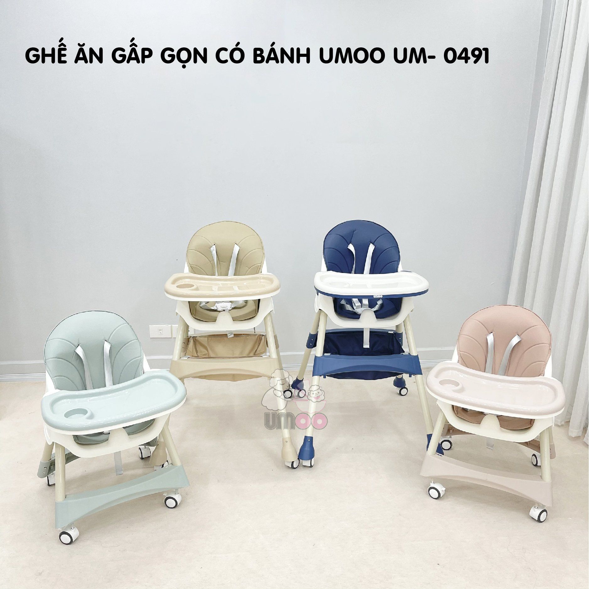 Ghế ăn Umoo gấp gọn UM-0491