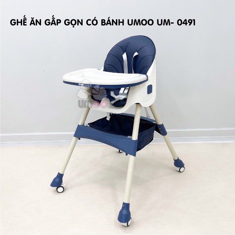 Ghế ăn Umoo gấp gọn UM-0491 - Xanh navy