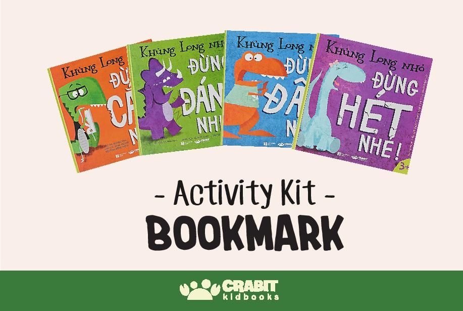 Activity Kit - Bookmark Khủng Long