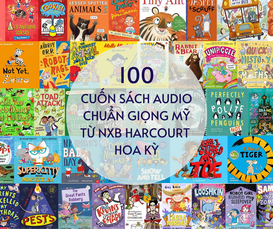 Download sách audio chuẩn giọng Mỹ từ NXB Harcourt Hoa Kỳ để trẻ luyện nghe, nói hàng ngày