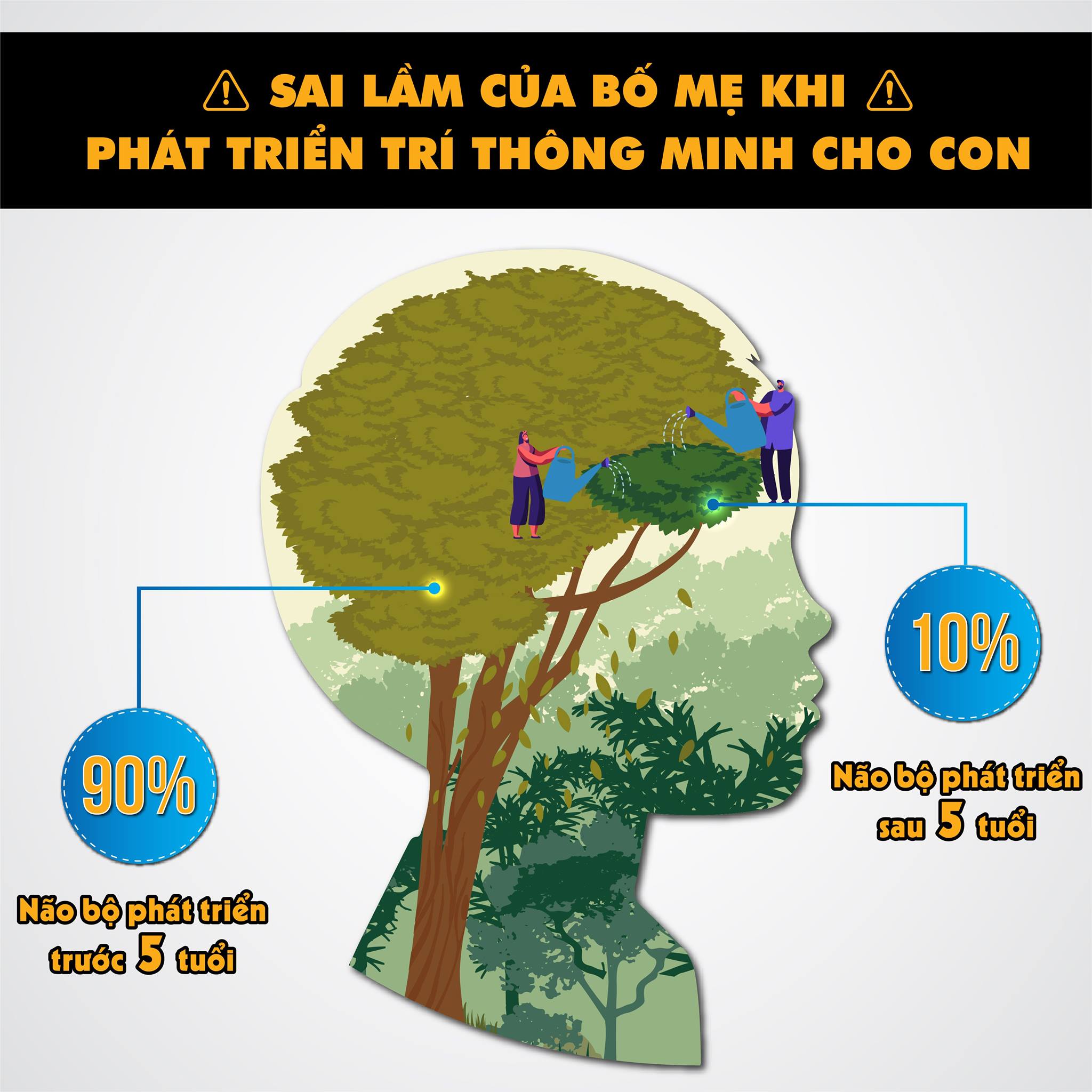 SAI LẦM CỦA BỐ MẸ KHI PHÁT TRIỂN TRÍ THÔNG MINH CHO CON