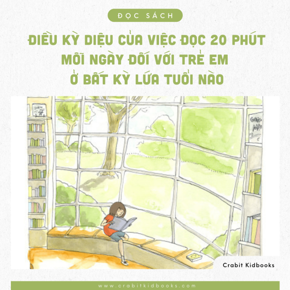 [Tip đọc sách] Điều kỳ diệu của việc đọc sách 20 phút mỗi ngày đối với trẻ em ở bất kỳ lứa tuổi nào