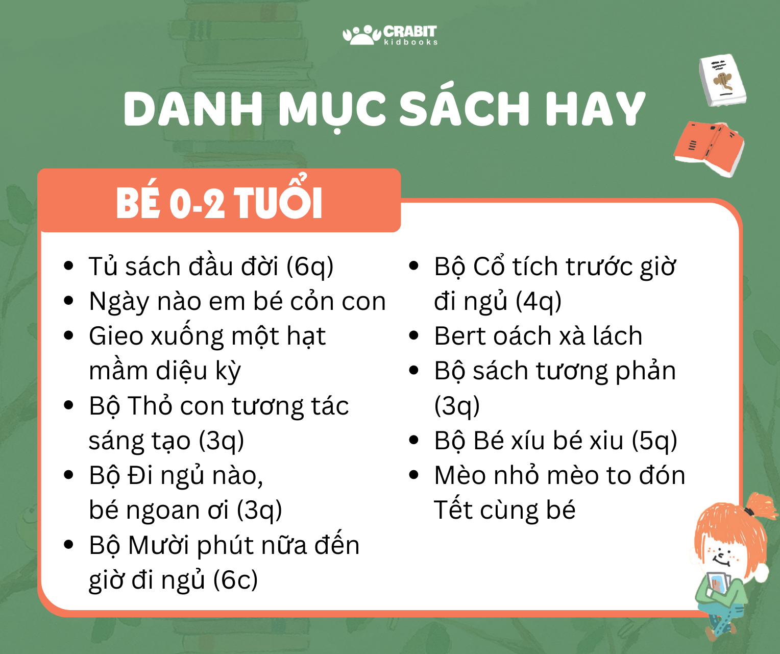 DANH MỤC SÁCH HAY THEO TỪNG ĐỘ TUỔI (Cập nhật tháng 9/2023)