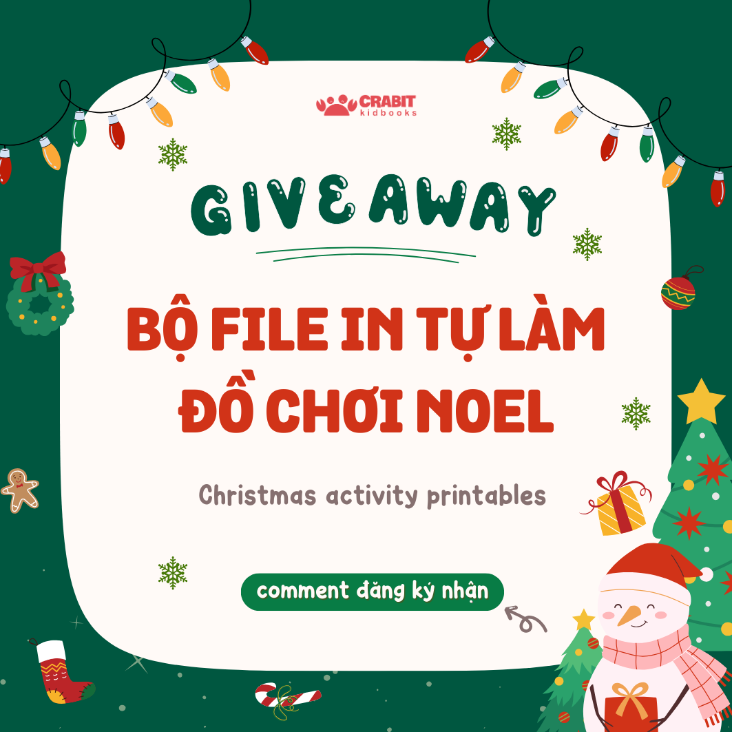 [Free File] Bộ file in tự làm đồ chơi Noel