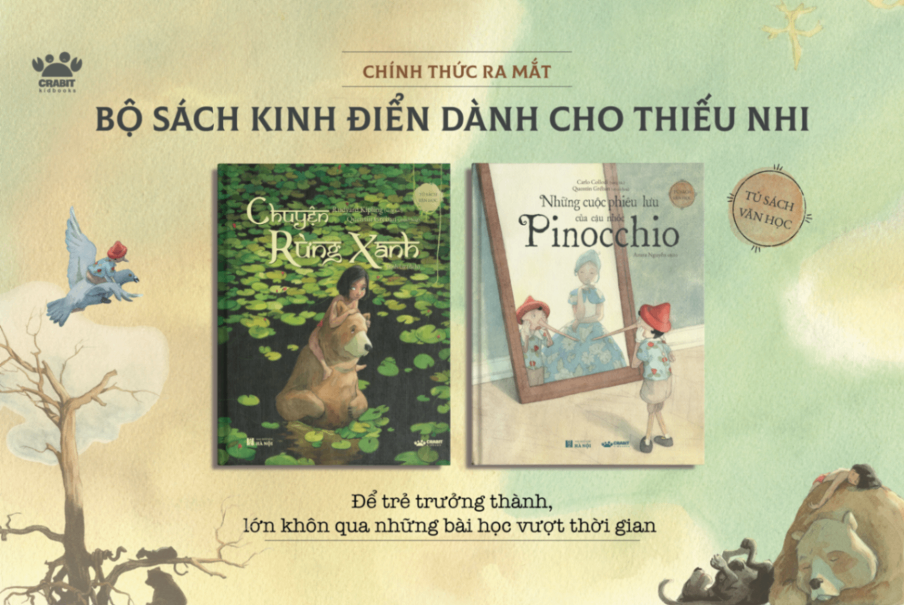 [Sách mới] Chuyện rừng xanh & Những cuộc phiêu lưu của cậu nhóc Pinocchio