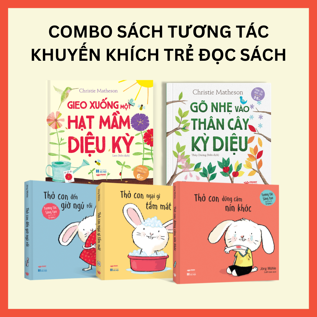 Combo sách tương tác - Khuyến khích trẻ đọc sách