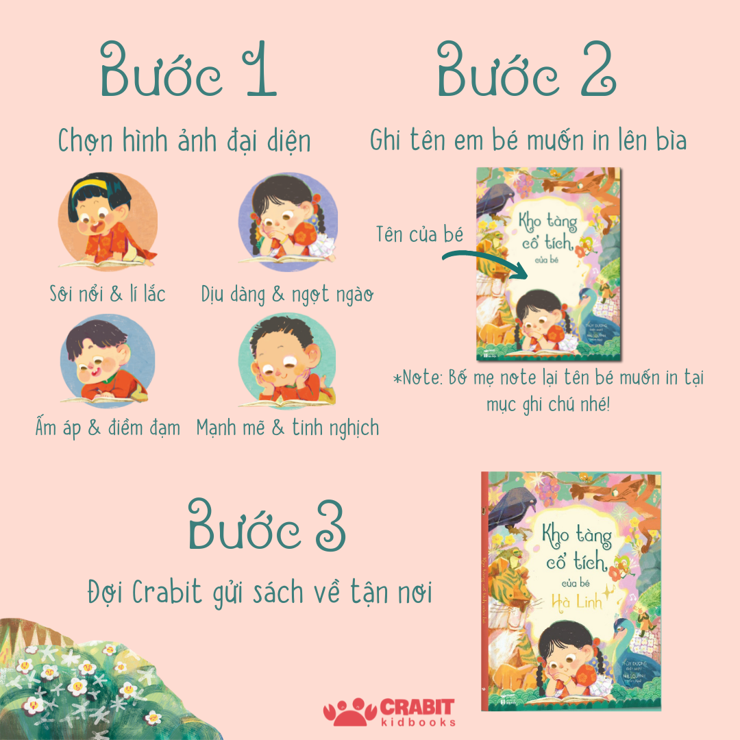 Combo 2 cuốn sách in tên riêng cho bé