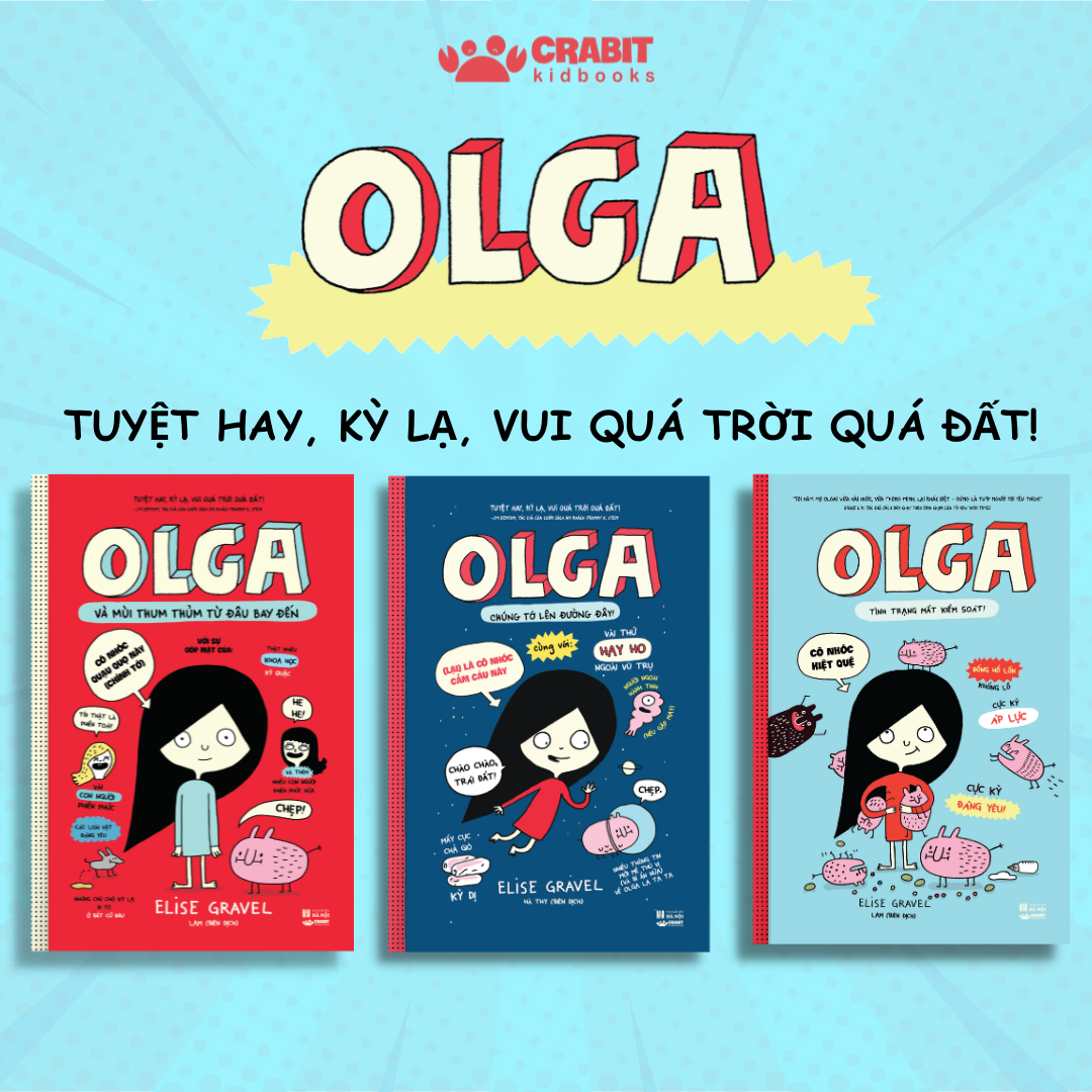 Bộ 3 cuốn OLGA - Series nhật ký truyện tranh thông minh và cực kỳ “lầy lội”