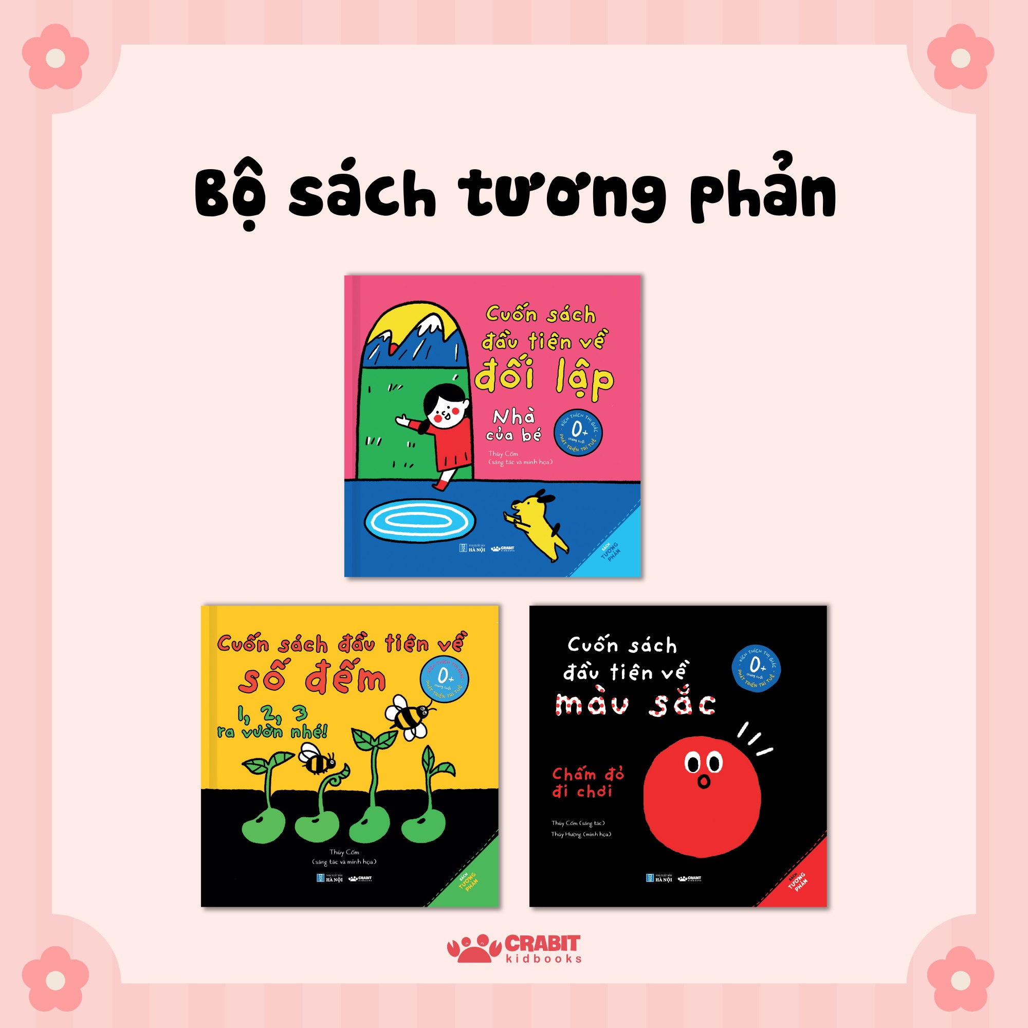 Combo sách bìa bồi cứng cho bé sơ sinh 0 - 3 tuổi