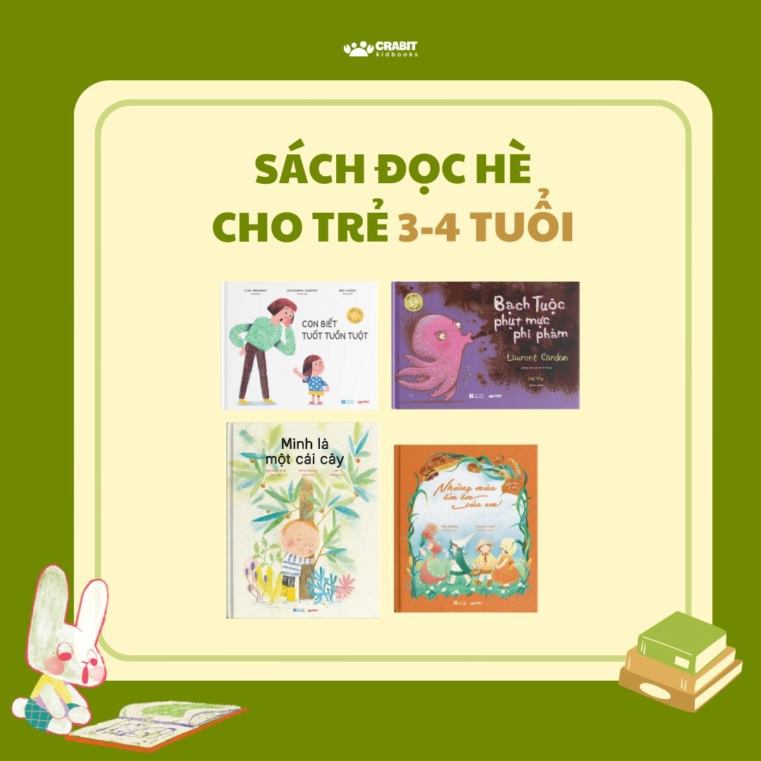 Sách đọc hè theo độ tuổi cho bé