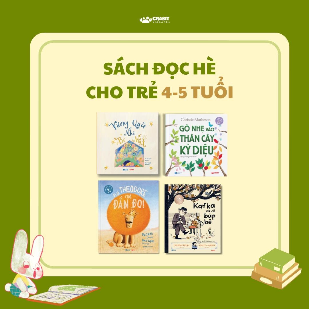 Sách đọc hè theo độ tuổi cho bé