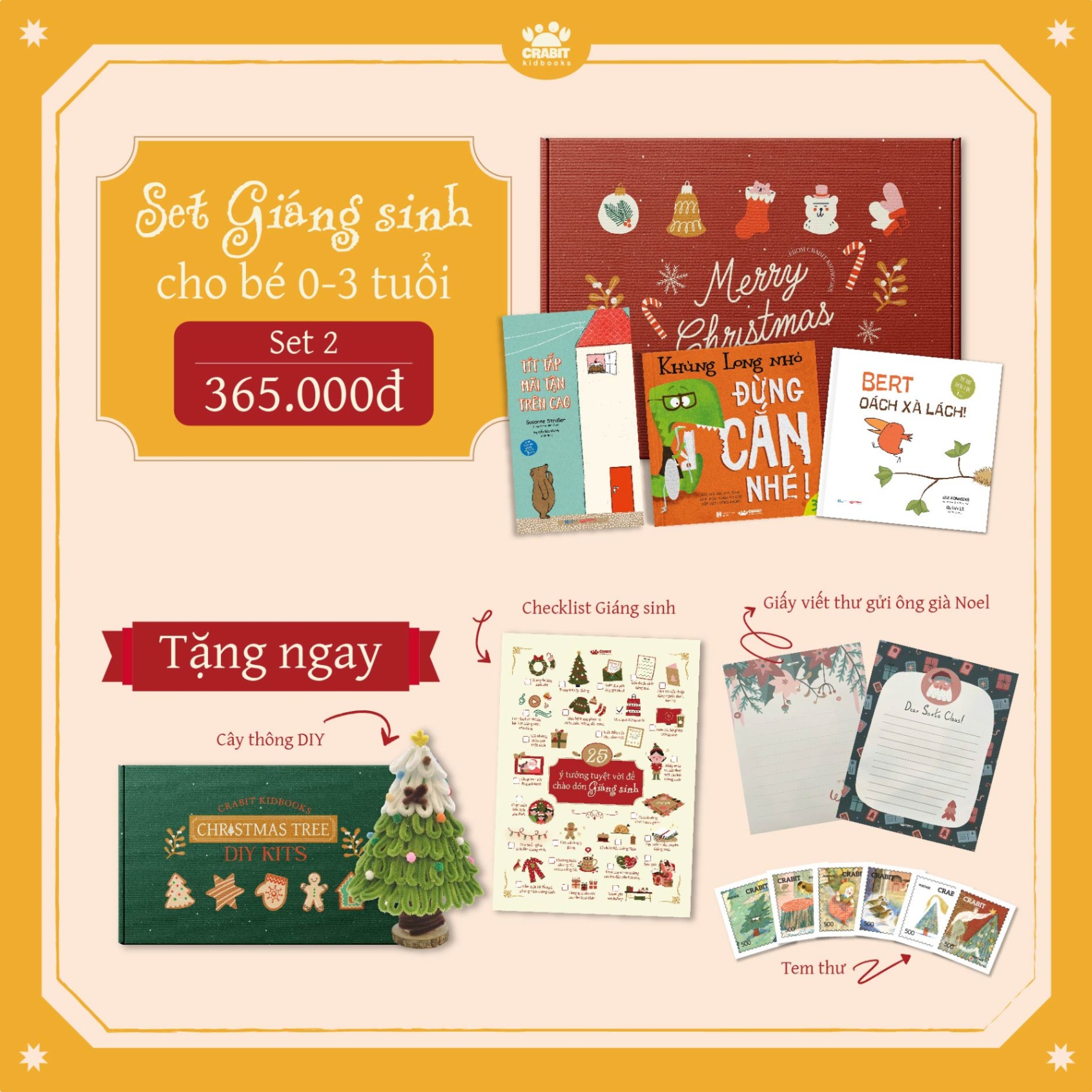 Set Giáng sinh cho bé từ 0 - 3t