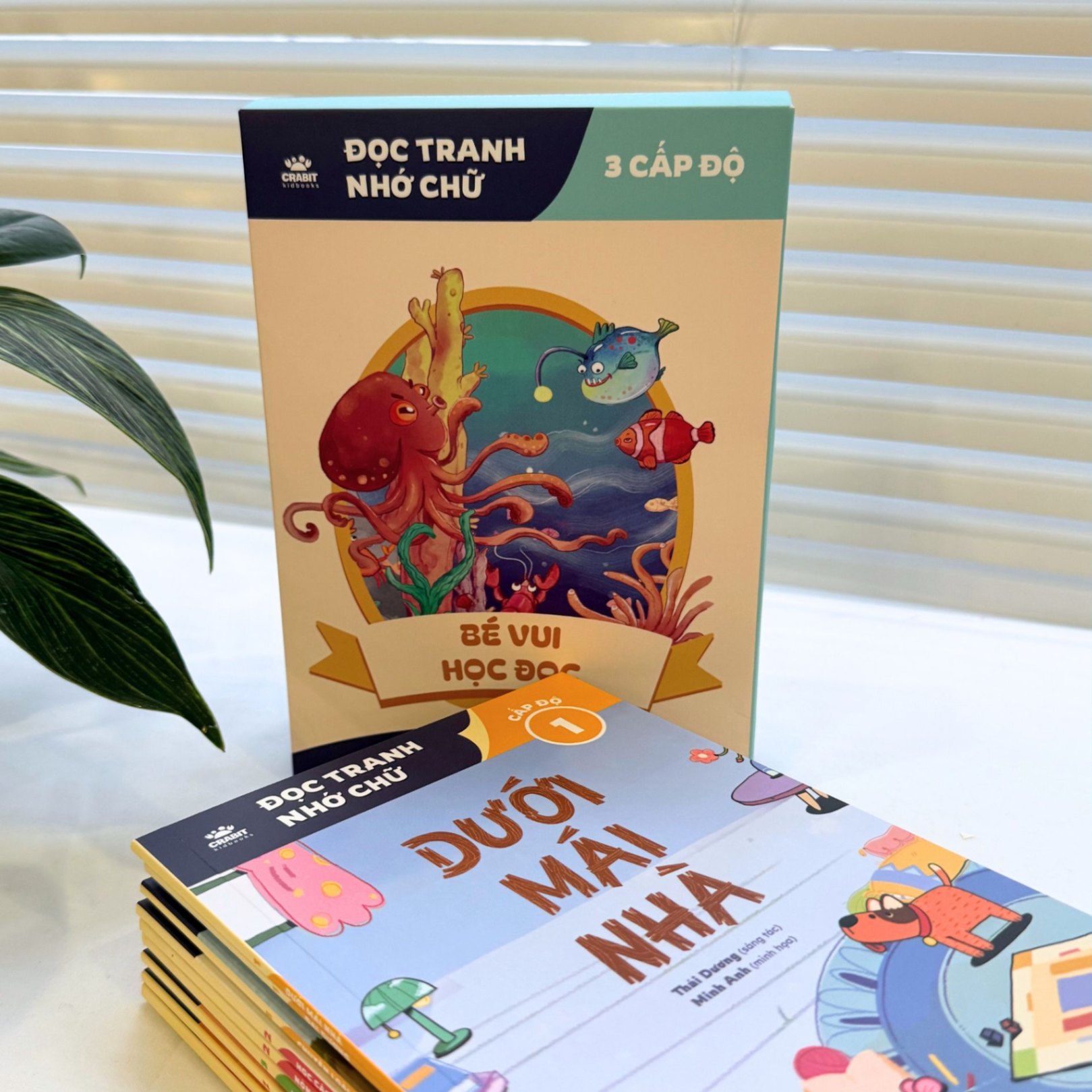 Bộ Đọc tranh nhớ chữ - Sách phát triển tư duy giúp bé tập đọc
