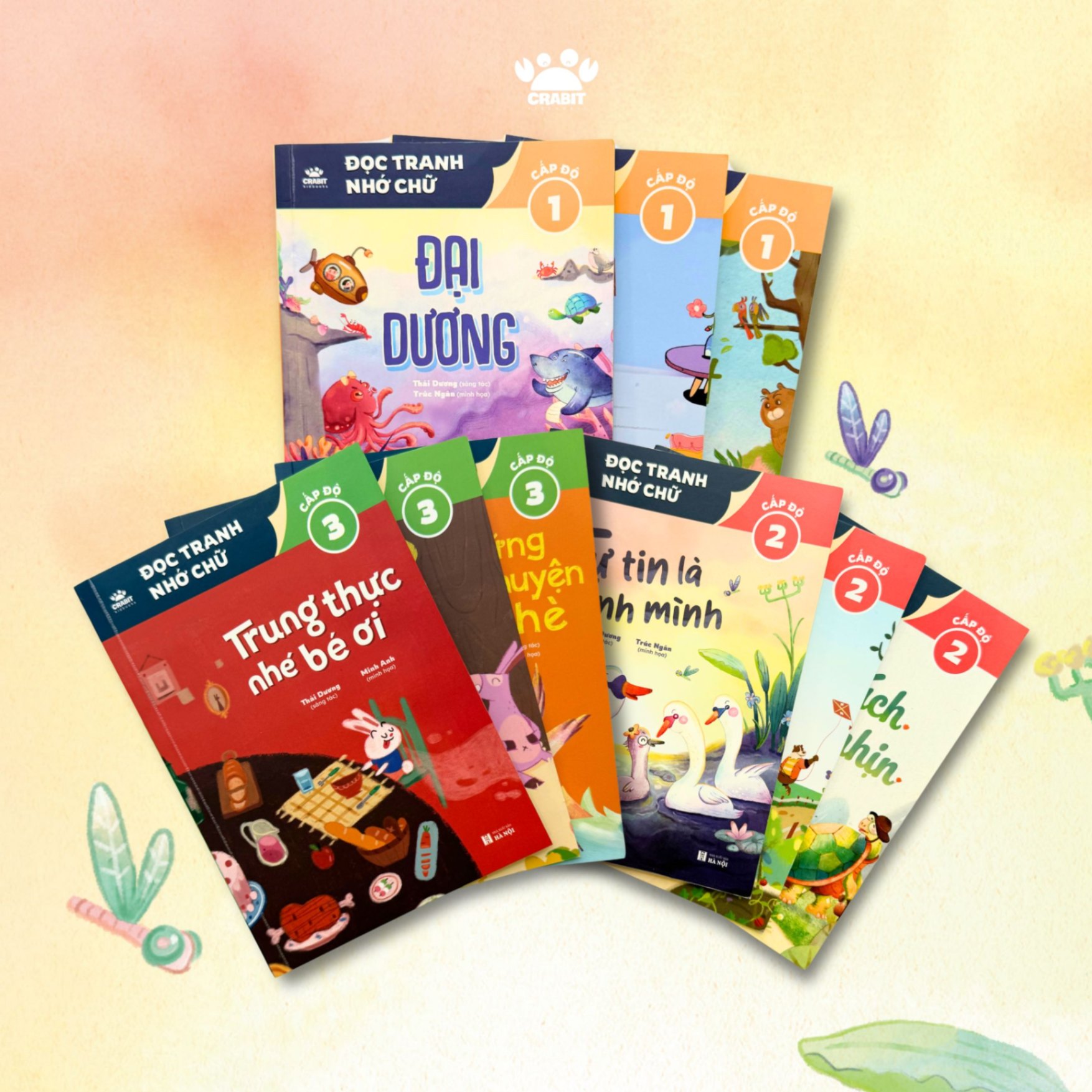 Bộ Đọc tranh nhớ chữ - Sách phát triển tư duy giúp bé tập đọc