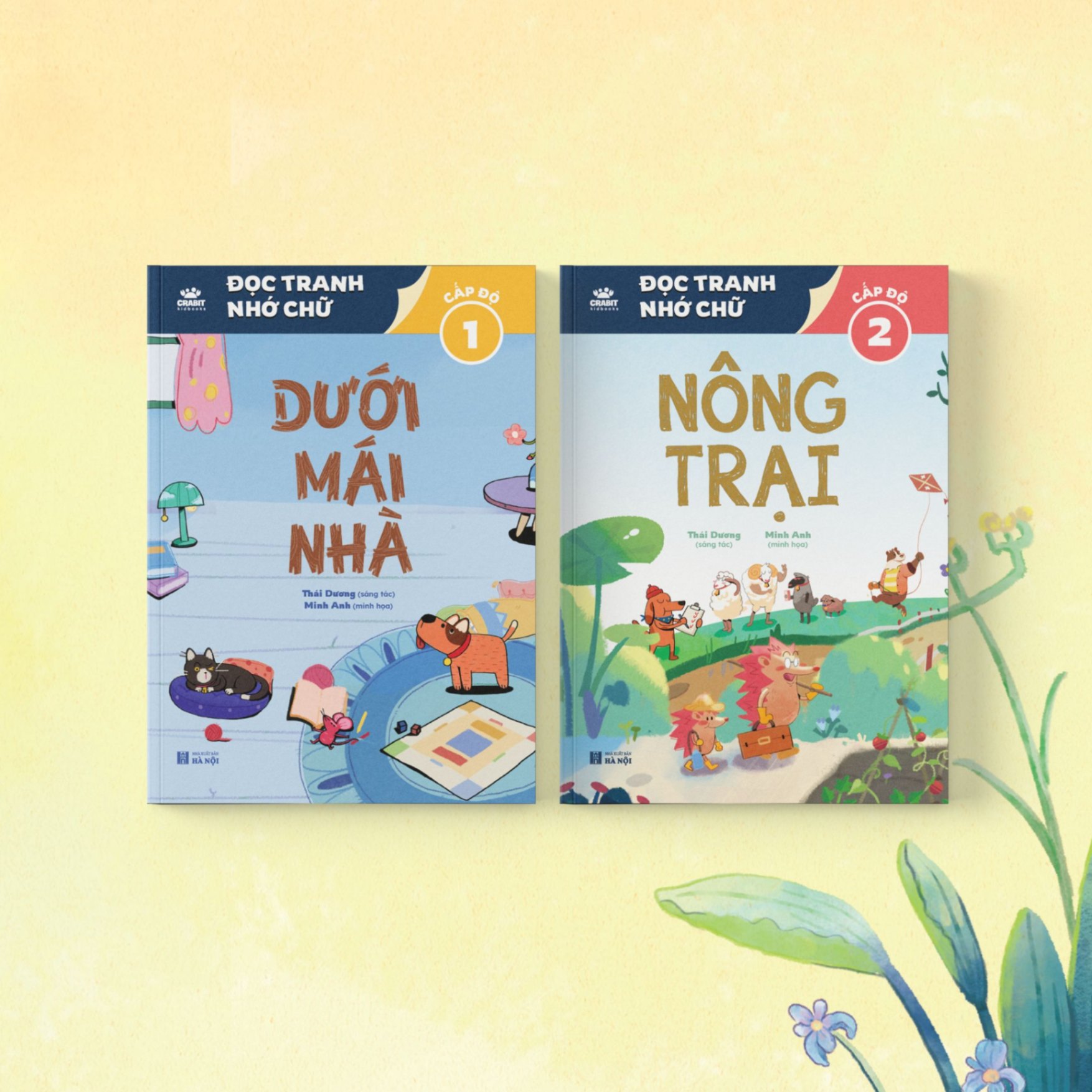 Bộ Đọc tranh nhớ chữ - Sách phát triển tư duy giúp bé tập đọc