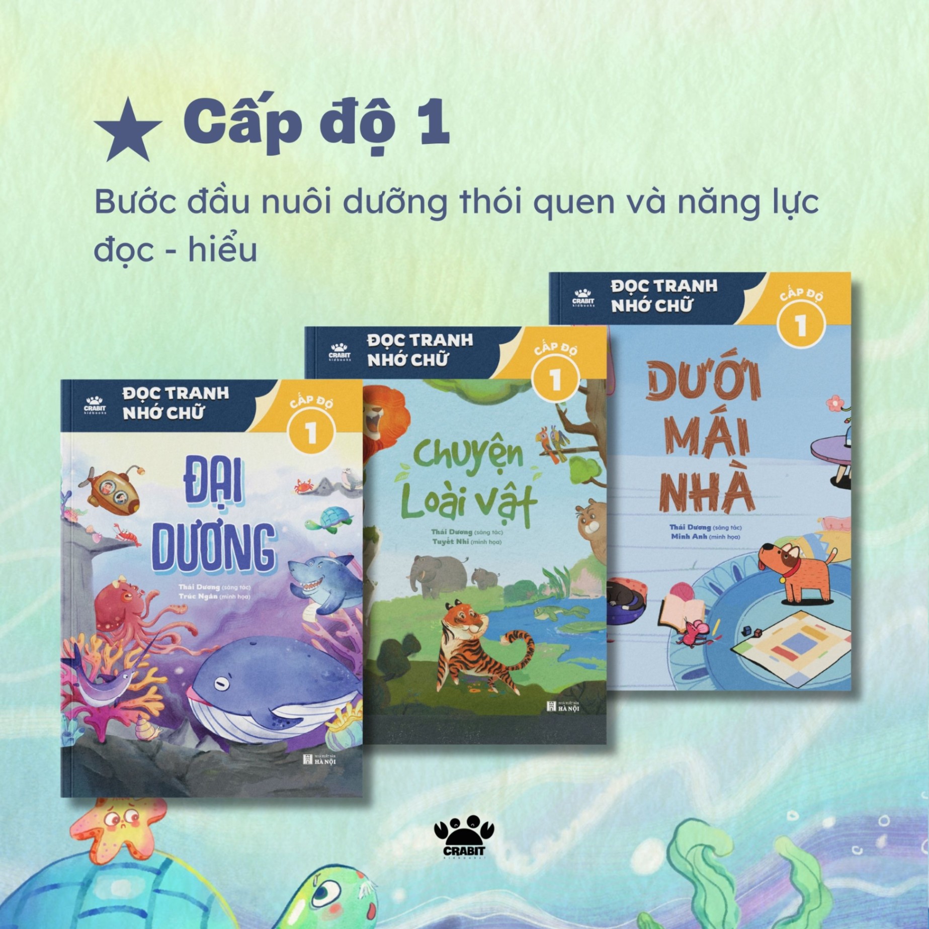 Bộ Đọc tranh nhớ chữ - Sách phát triển tư duy giúp bé tập đọc