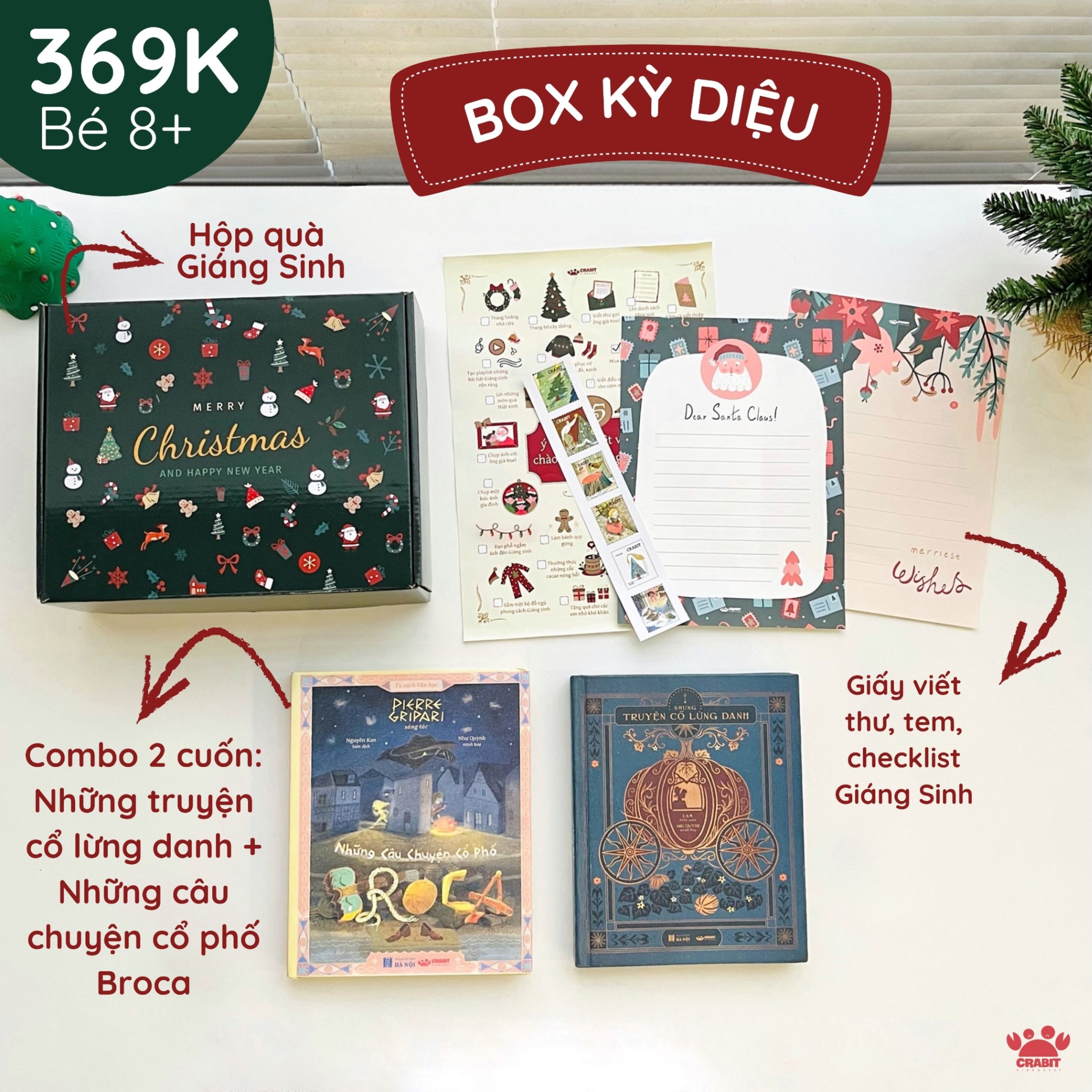 Box Quà Sách Giáng sinh theo độ tuổi cho bé từ 0-12 tuổi