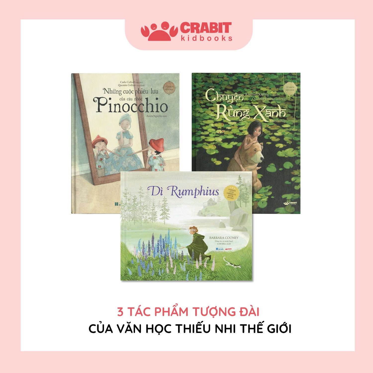 BỘ 3 TÁC PHẨM VĂN HỌC XUẤT SẮC CHO THIẾU NHI