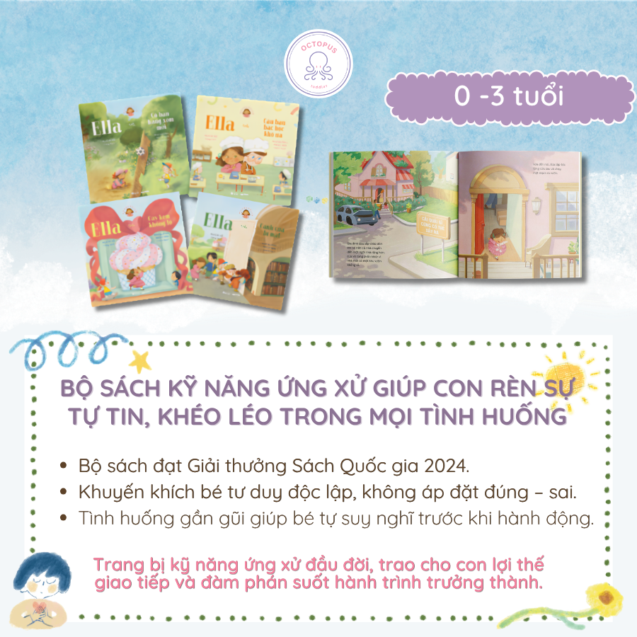 BỘ SÁCH KỸ NĂNG ỨNG XỬ GIÚP CON RÈN SỰ TỰ TIN, KHÉO LÉO TRONG MỌI TÌNH HUỐNG