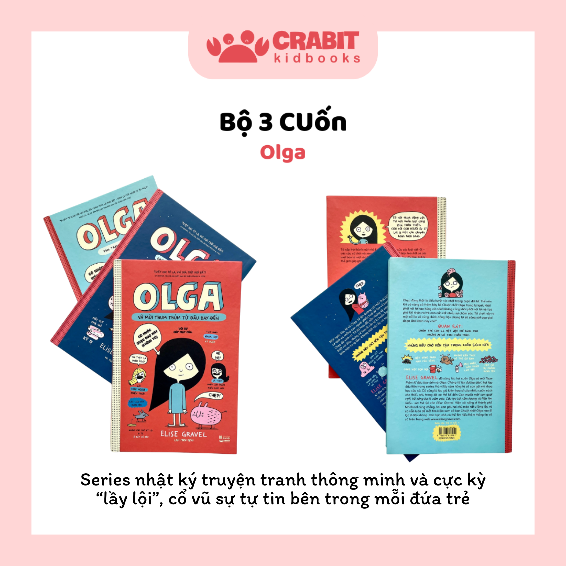 Bộ 3 cuốn OLGA - Series nhật ký truyện tranh thông minh và cực kỳ “lầy lội”