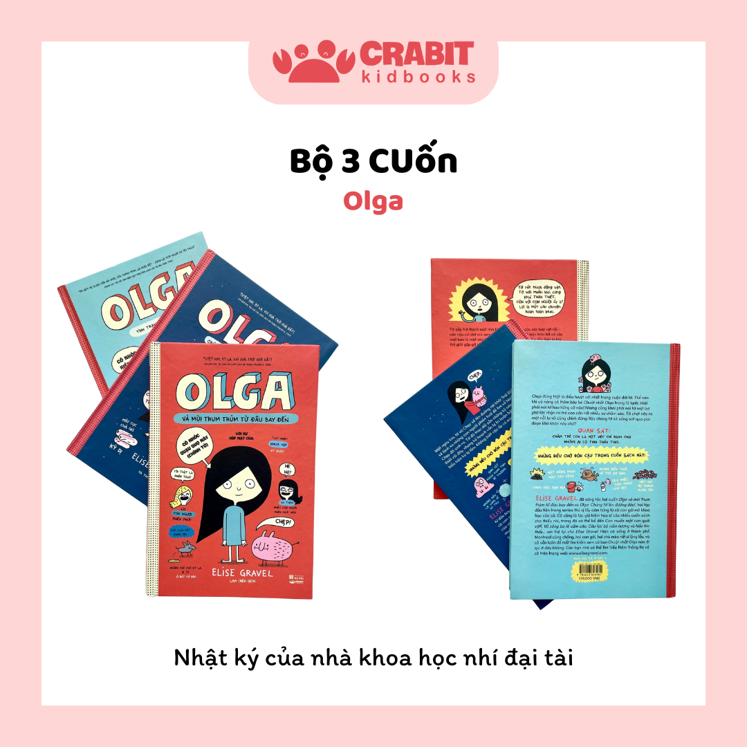Bộ 3 cuốn OLGA - Series nhật ký truyện tranh thông minh và cực kỳ “lầy lội”