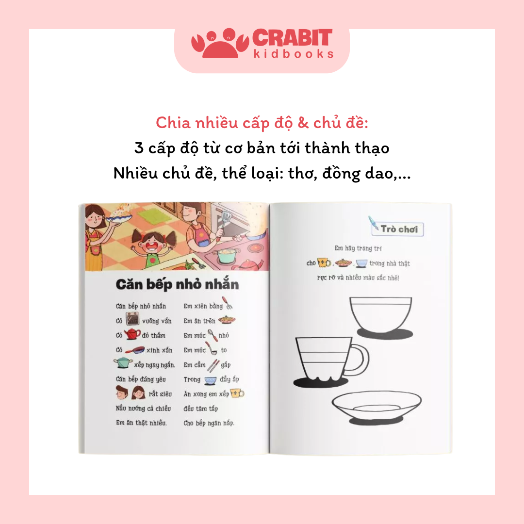 Bộ Đọc tranh nhớ chữ - Sách phát triển tư duy giúp bé tập đọc