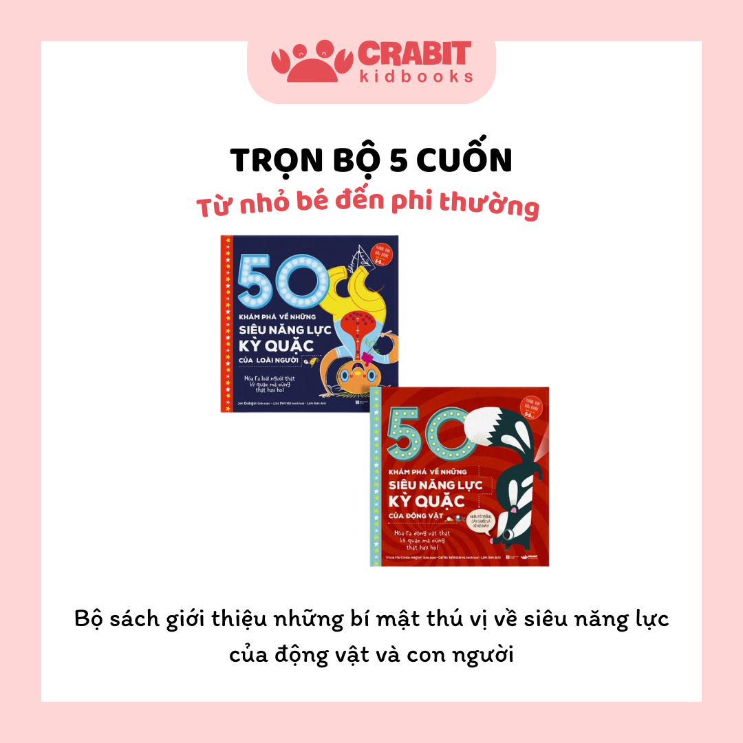 Bộ sách Khoa Học 50 Khám Phá Về Những Siêu Năng Lực Kỳ Quặc - Bộ 02 cuốn