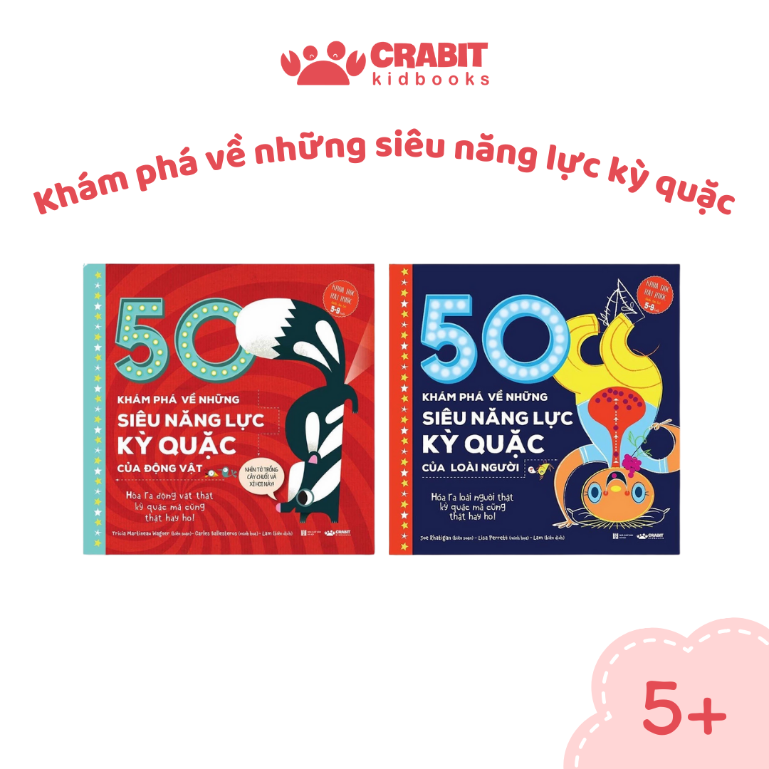 Bộ sách Khoa Học 50 Khám Phá Về Những Siêu Năng Lực Kỳ Quặc - Bộ 02 cuốn